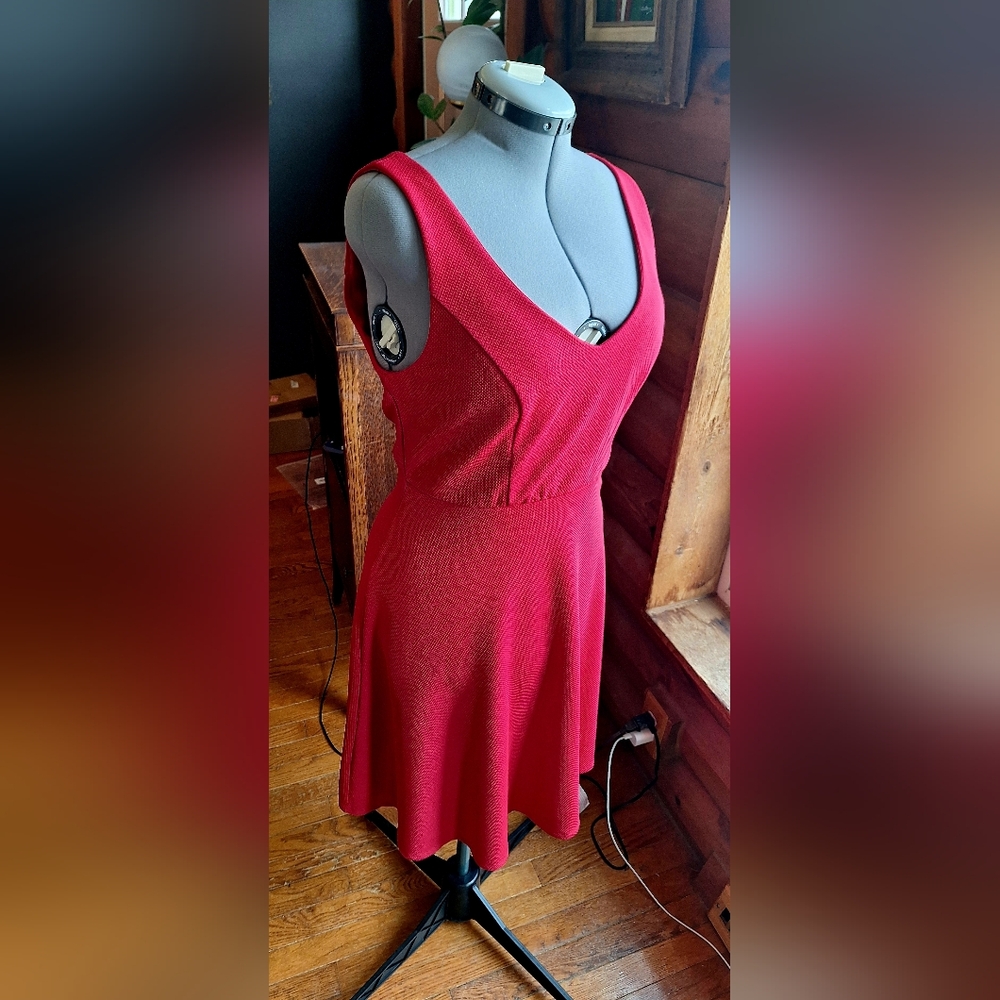 Torrid Vibrant Red Midi Dress NWT